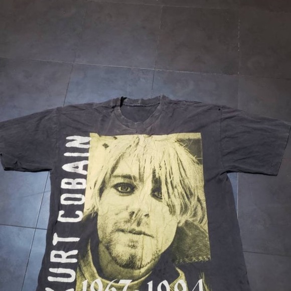 1994 Rare  Vintage Kurt Cobain T-shirt Nirvana True Vintage tee single stitch L - Picture 8 of 12